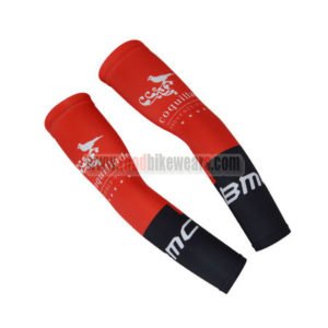 2017 Team BMC Cycling Arm Warmers Sleeve Red Black