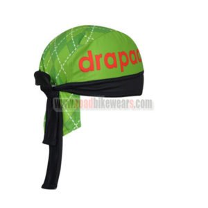 2017 Team Cannondale drapac Riding Bandana Head Scarf Green Red