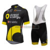2017 Team Direct Energie VENDEE Cycling Bib Kit Black Yellow