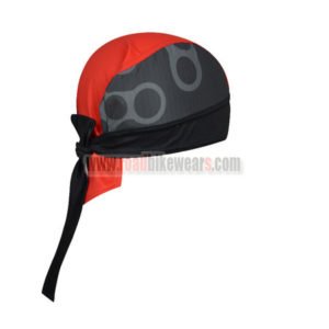 2017 Team GCN Biking Bandana Head Scarf Black Red