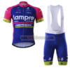 2017 Team Lampre MERIDA Cycling Bib Kit Blue Pink
