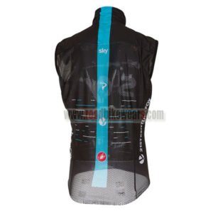 2017 Team SKY PINARELLO Biking Vest Sleeveless Waistcoat Rain-proof Windbreak Black
