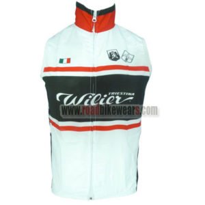 2017 Team Wie Cycling Vest Sleeveless Waistcoat Rain-proof Windbreak White Black