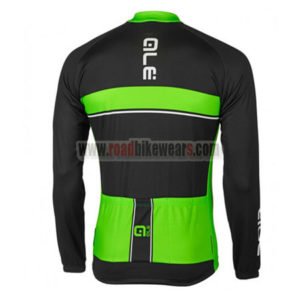 2017 Team QLE Riding Long Jersey Maillot Black Green