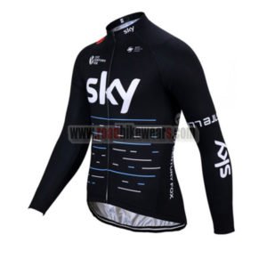 2017 Team SKY Castelli Cycling Long Sleeves Jersey Maillot Black