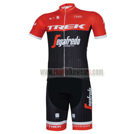 2017 Team TREK Segafredo Pro Riding Uniform Cycle Jersey Padded Shorts Roupas Bicicleta Red Black | Road Bike Wear Store