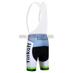 2017 Team Tinkoff Cycle Bib Shorts Bottoms Green
