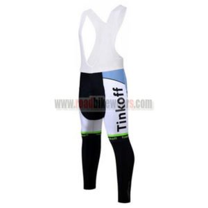 2017 Team Tinkoff Cycle Long Bib Pants Tights Green