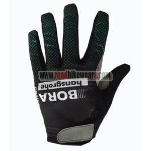 2017 Team BORA hansgrohe Cycling Full Fingers Gloves Black Blue