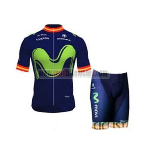 2017 Team Movistar Spain Bicycle Kit Blue