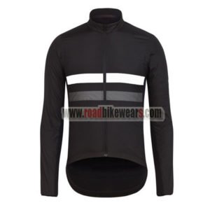 2017 Team Rapha Cycling Long Jersey Black White Grey