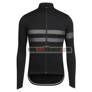 2017 Team Rapha Riding Long Jersey Black Grey