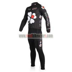 2010 Team FDJ Cycle Long Suit Black