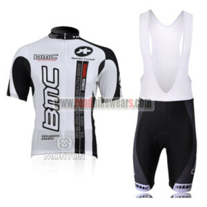 2010 Team BMC Cycle Bib Kit White Black