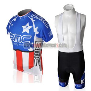 2010 Team BMC HINCAPIE Cycling Bib Kit Blue Red