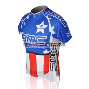 2010 Team BMC HINCAPIE Cycling Jersey Maillot Shirt Blue Red