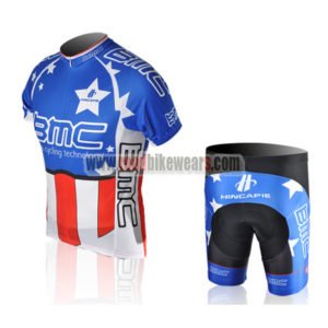 2010 Team BMC HINCAPIE Cycling Kit Blue Red