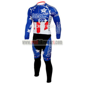 2010 Team BMC HINCAPIE Cycling Long Suit Blue Red