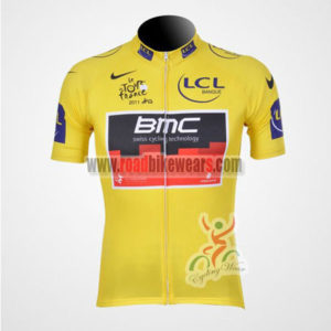 2011 Team BMC Tour de France Cycling Jersey Yellow