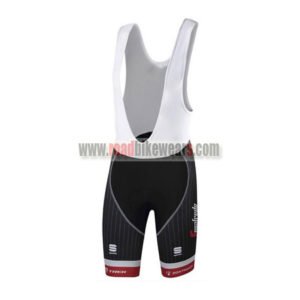 2017 Team TREK Pro Riding Bib Shorts Black Red