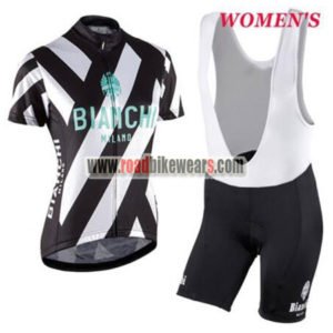 2017 Team BIANCHI Womens Riding Bib Kit Black White Blue
