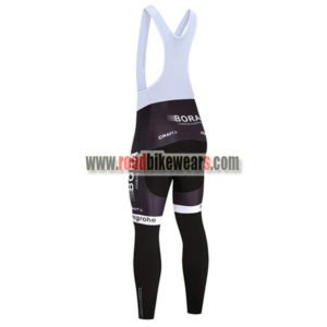 2017 Team BORA hansgrohe Bicycle Long Bib Pants Tights Black Blue