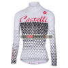 2017 Team Castelli Women's Cycling Long Jersey White