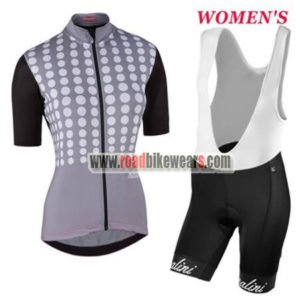 2017 Team Nalini Women's Cycling Bib Kit Grey