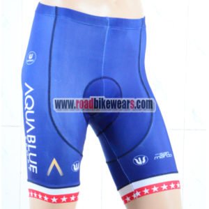2018 Team AQUABLUE Biking Shorts Bottoms Blue Red