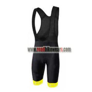 2018 Team CUBE Cycling Bib Shorts Bottoms Black Yellow