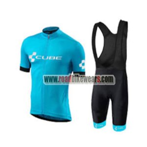 2018 Team CUBE Riding Bib Kit Blue