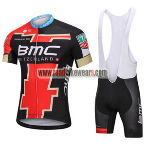 2018 Team BMC Racing Bib Kit Black Red