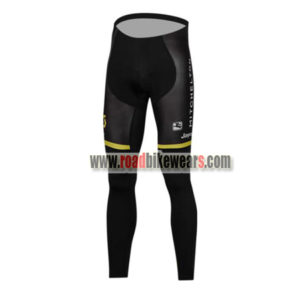2018 Team MITCHELTON SCOTT Cycling Long Pants Tights Black Yellow