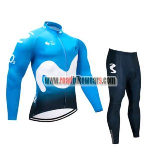 2018 Team Movistar Cycling Long Suit Blue
