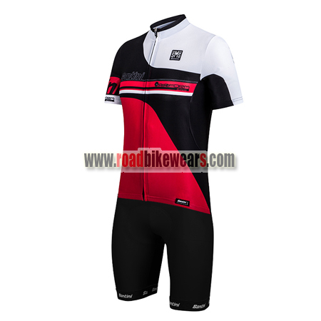 2017 Team Santini Riding Uniform Cycle Jersey and Padded Shorts Roupas ...