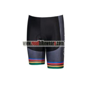 2018 Team ASTANA Cycle Shorts Bottoms Black Rainbow