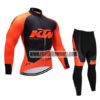 2018 Team KTM Cycling Long Suit Orange Black