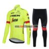 2018 Team TREK Segafredo Riding Long Suit Yellow