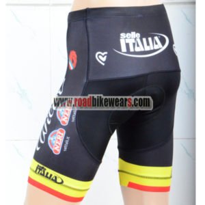 2018 Team Wilier Bike Riding Shorts Bottoms Black Yellow