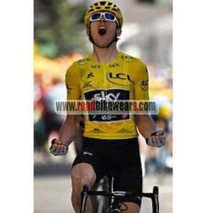 2018 Team SKY Ocean rescue Tour de France Riding Kit Yellow
